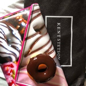 Kent Stetson Donut clutch with chain
